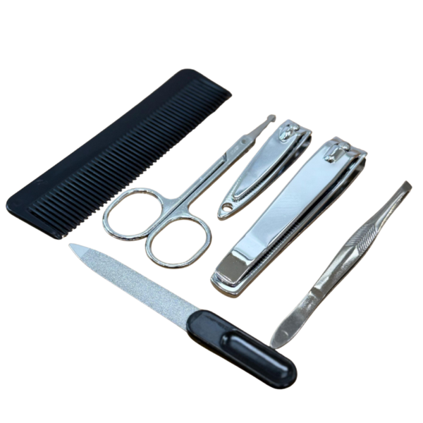 Grooming Kit - 7 Piece in Case with Mirror - Image 3