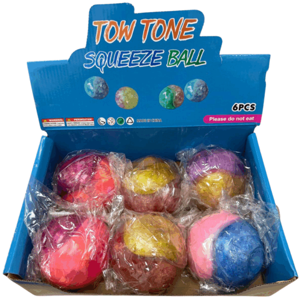 Wholesale Squeeze Balls - Assorted Two Tone Colours - Image 3
