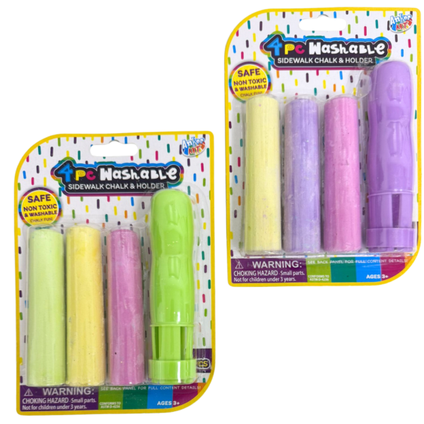 Wholesale 4 Piece Sidewalk Chalk Set With Holder - Image 3