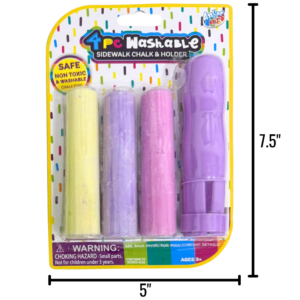 Wholesale 4 Piece Sidewalk Chalk Set With Holder