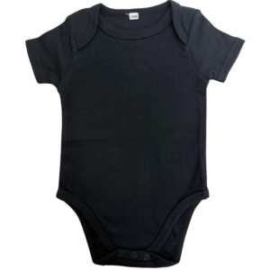 Onesie – Black 3-24 Months