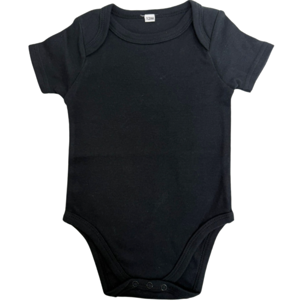 Onesie – Black 3-24 Months