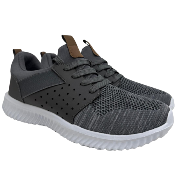 Men’s Running Shoes – Grey Size 41-45 (8-12) - Image 3