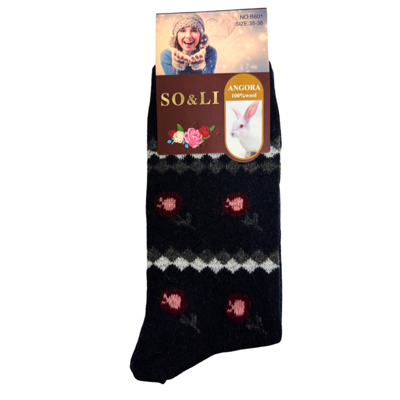 Wholesale Ladies Wool Socks (Size: 4-10) - Assorted Colours - Image 2