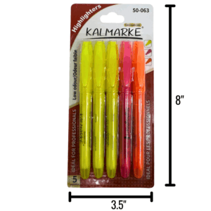 HIGHLIGHTERS - ASST - 5 PACK