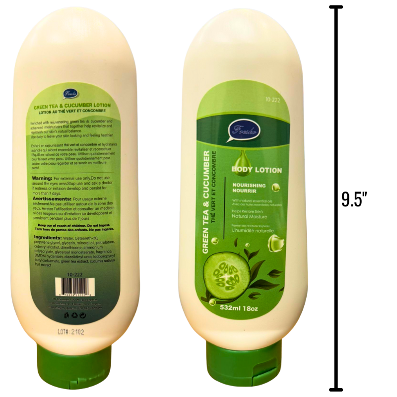 BODY LOTION - GREEN TEA & CUCUMBER - 532 ML