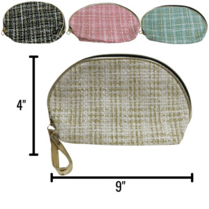 Wholesale Cosmetic Bag 9" x 4" - Asst Colours