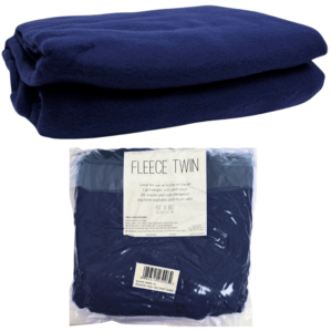 FLEECE BLANKET - BLUE - 60 X 80
