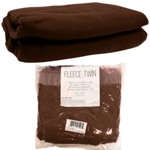 FLEECE BLANKET - BROWN - 60 X 80