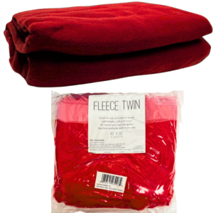 FLEECE BLANKET - RED - 60 X 80