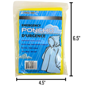 Wholesale Adult Rain Poncho 50" x 33" - Assorted Colours