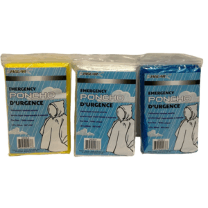 Wholesale Adult Rain Poncho - Assorted Colours