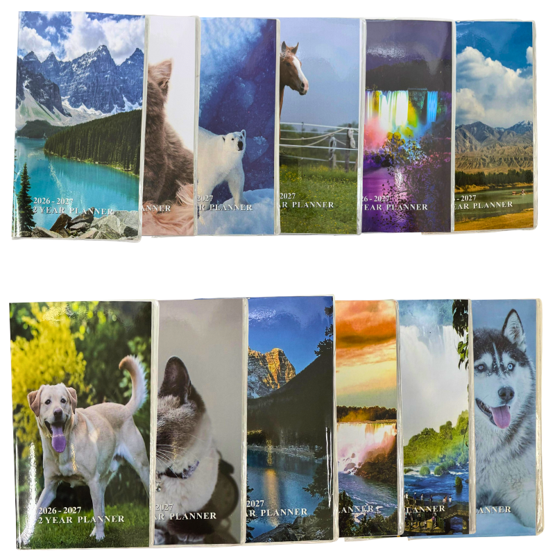 2026/2027 Pocket Planner – 3.75" x 6", Assorted Styles - Image 2