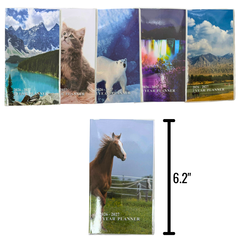 Pocket Planner – 3.75" x 6", Assorted Styles
