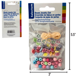 Jewelry Set – Colour & Smile Beads with Wax Cord