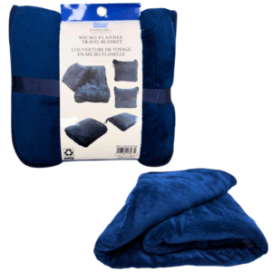 Travel Blanket with Bag – 43x60 – Assorted Colours