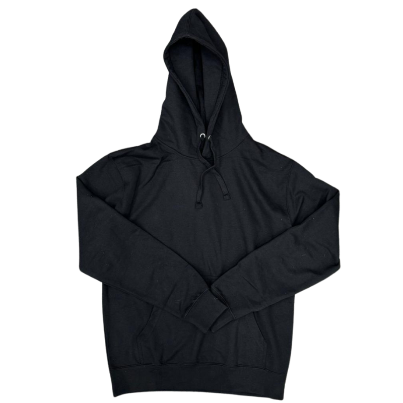 Wholesale Adult Black Pullover Hoodie - (Size: Medium) - Image 2