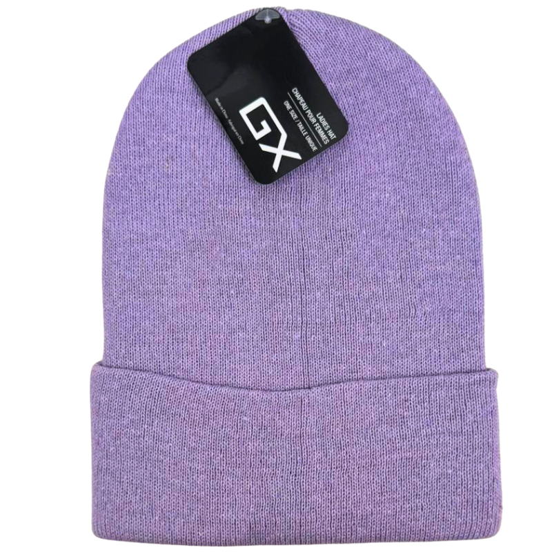 Wholesale Ladies Cuffed Knit Toque - 4 Asst. Colours - Image 3