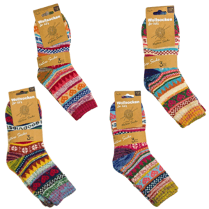 Wholesale Children’s Winter Socks – 3 Pack – Assorted Prints – Size 7–9 (31–34)  ($1.50 Each)