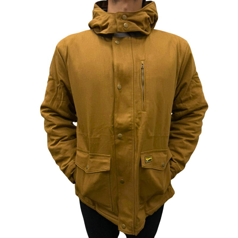 Wholesale Adult Winter Work Coat with Detachable Hood –Copper – Sizes M–2XL