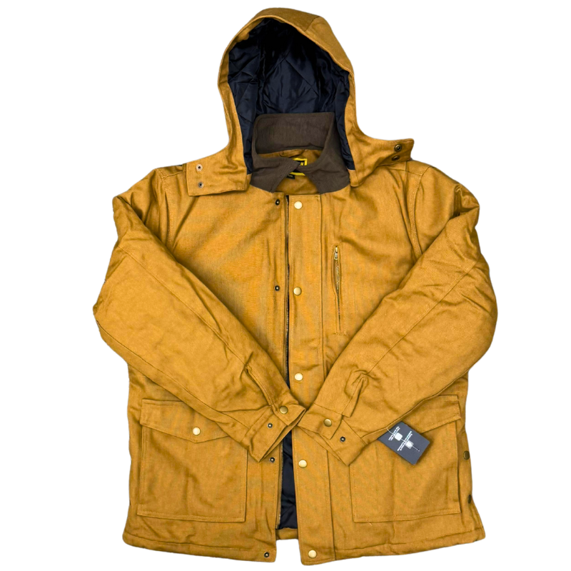 Wholesale Adult Winter Work Coat with Detachable Hood –Copper – Sizes M–2XL - Image 4