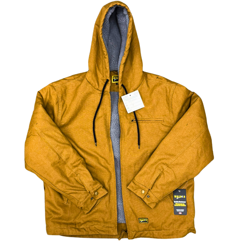 Wholesale Adult Winter Work Coat with Sherpa Lining – Copper – Sizes M–2XL - Image 3