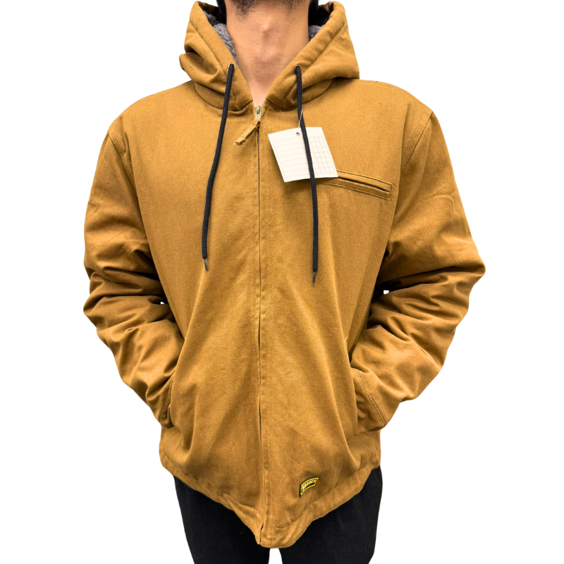 Wholesale Adult Winter Work Coat with Sherpa Lining – Copper – Sizes M–2XL - Image 6