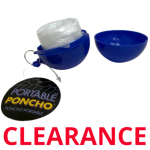 Wholesale Packable Poncho with Clip - Assorted Colours