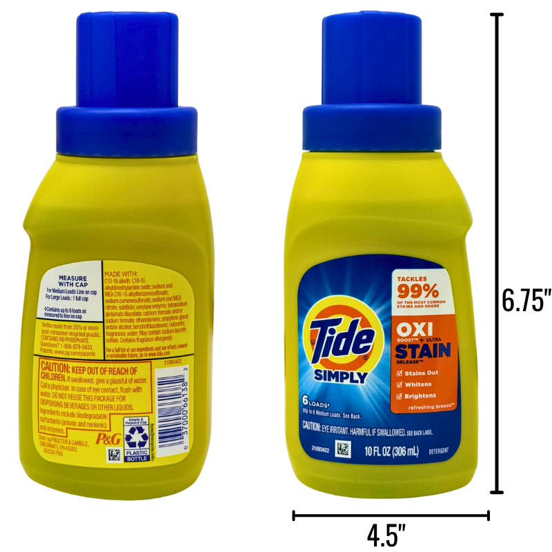 Wholesale Tide Laundry Detergent With Oxy (306 ml/10.3oz) - Image 2