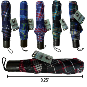Wholesale Travel Umbrella Assorted Plaids
