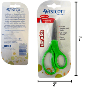 Wholesale Scissors - 5in Blunt Tip - Green