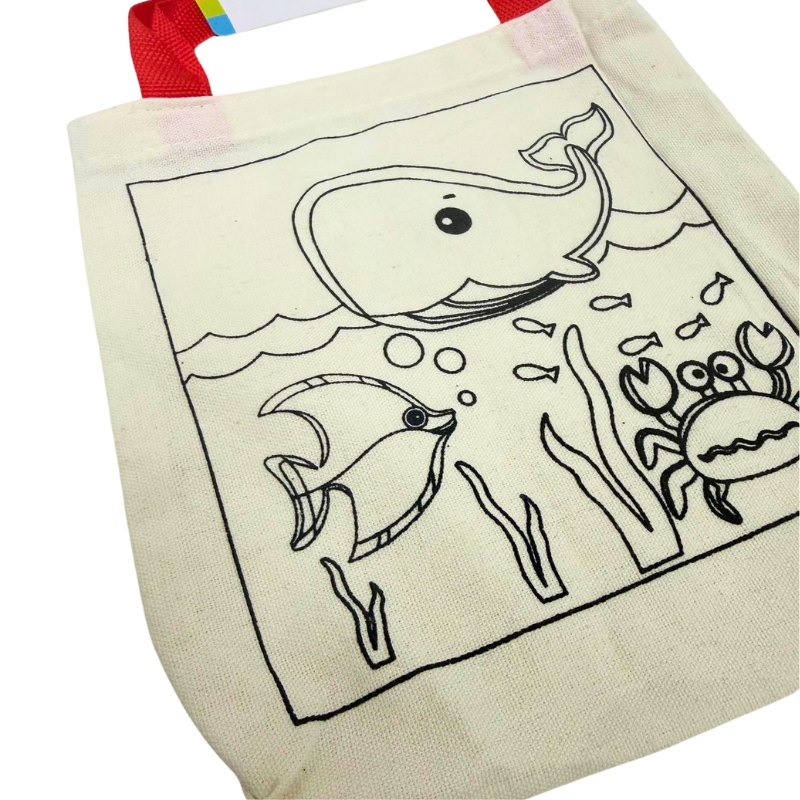 Wholesale Colour Your Own Tote – Includes Markers – 4 Assorted Designs - Image 4