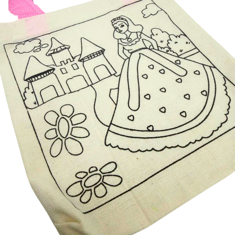 Wholesale Colour Your Own Tote – Includes Markers – 4 Assorted Designs - Image 3