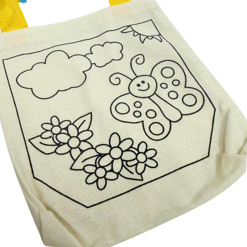 Wholesale Colour Your Own Tote – Includes Markers – 4 Assorted Designs - Image 5
