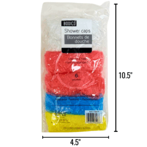 Wholesale Shower Caps - 6 Pack ($0.33 Each)