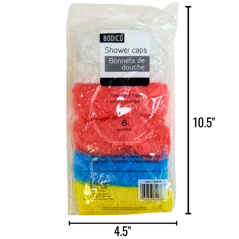 Wholesale Shower Caps - 6 Pack ($0.33 Each)