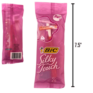 Wholesale Brand Name Bic Silky Touch Ladies Razors – 2 Pack ($1.00 Each)