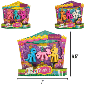 Wholesale Brand Name Lalaoopsy Ponies - 3 Pack