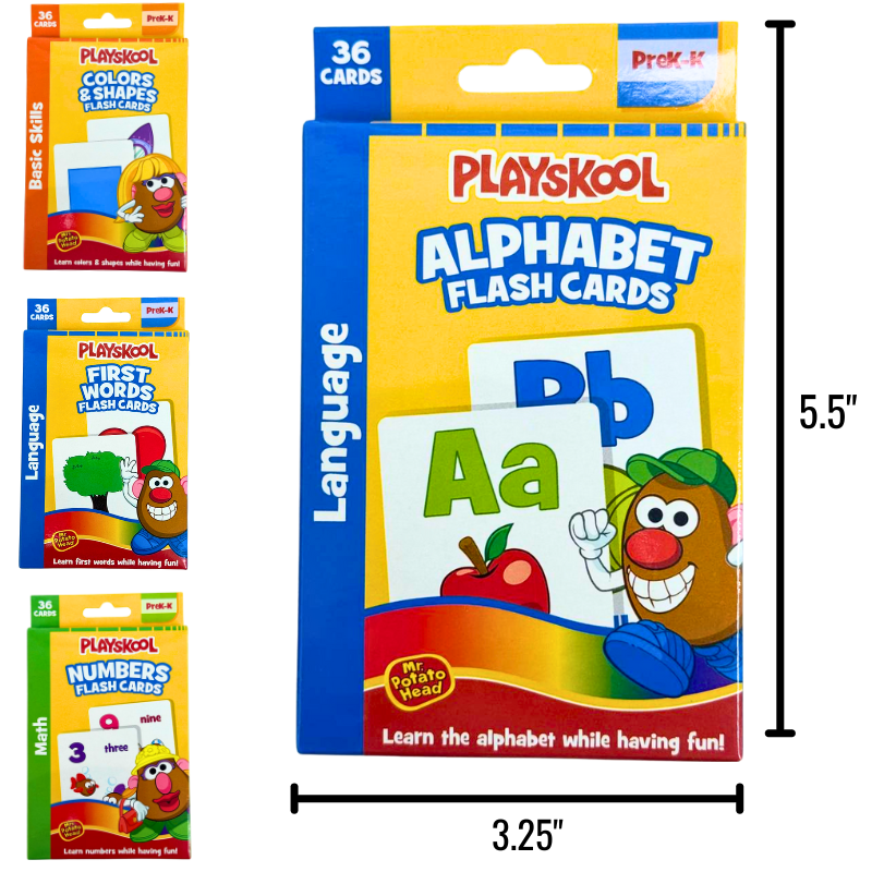 Wholesale Brand Name Playskool Flash Cards – 4 Assorted Sets