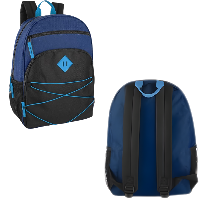 Wholesale 17" Multi-Pocket With Bungee – 5 Assorted Colours - Image 3