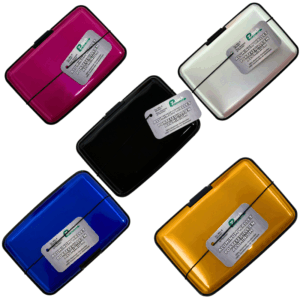 Wholesale Aluminum Card Protector Wallet - Asst. Colours