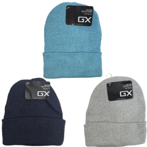 Wholesale Boys Knit Toques with Cuff - Asst Colours (Size 3-8 Years)