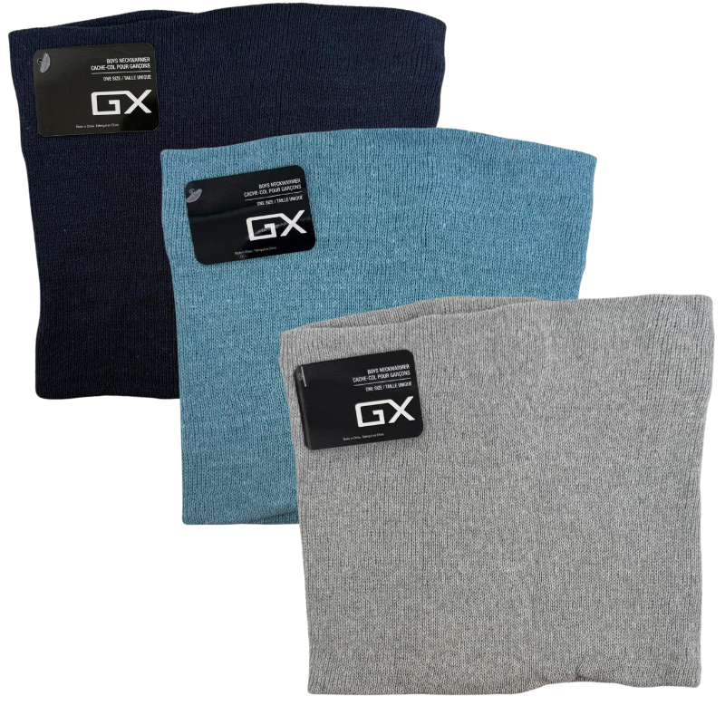 Wholesale Boys Knit Neckwarmers - Asst Colours