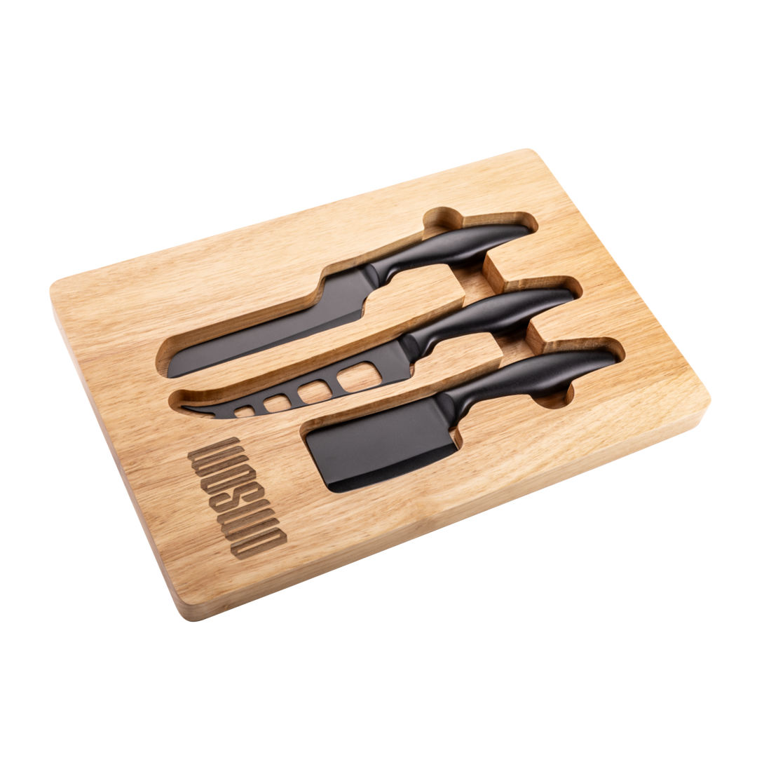 Serving Board w/3 Cheese Knives
