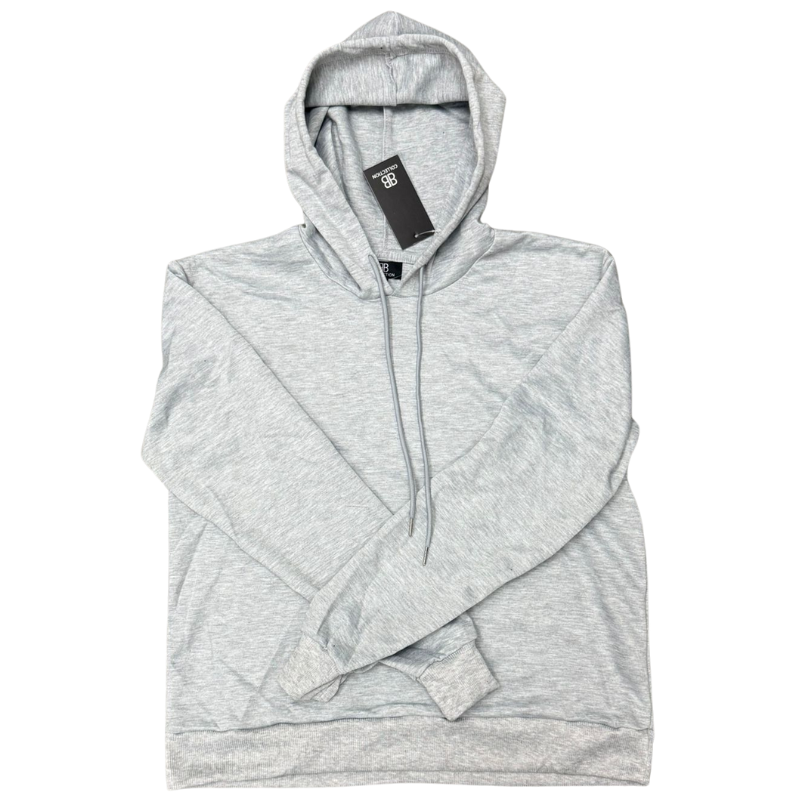 Wholesale Adult Mid Weight Pull Over Hoody - S-XL - Grey