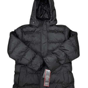 Wholesale Ladies Plus Size Winter Coat With Hood - Black (Size 1X-3X)