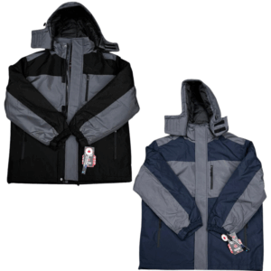 Wholesale Adult Winter Coat with Hood, Size: M-2XL - 2 Colours