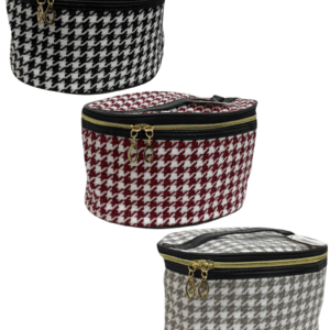 Wholesale Round Cosmetic Bag – Assorted Patterns – 9 x 6.5 x 4.75