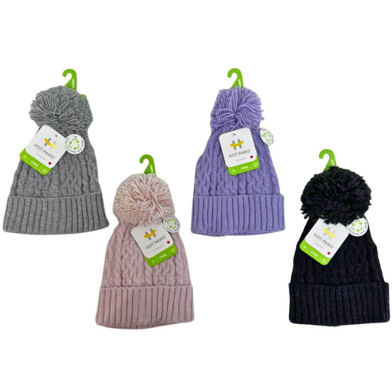 Wholesale Brand Name Children's Toque with Pom-Pom - 4-Colours (2-6 years)