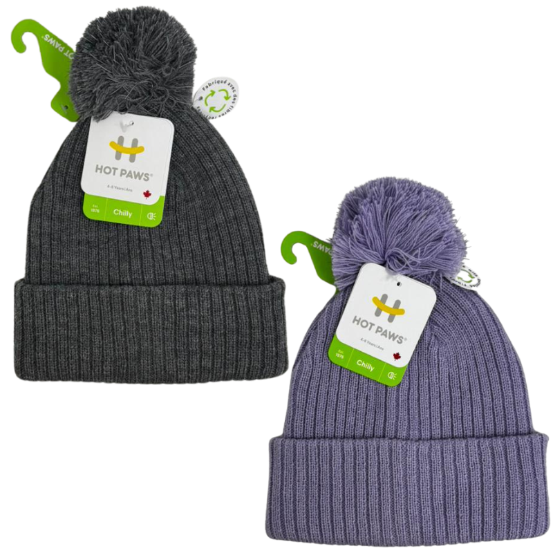 Wholesale Brand Name Children's Toque with Pom-Pom - 4-Colours (2-6 years) - Image 2